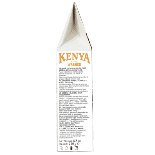 Kenya washed gemalen koffie zijkant 2