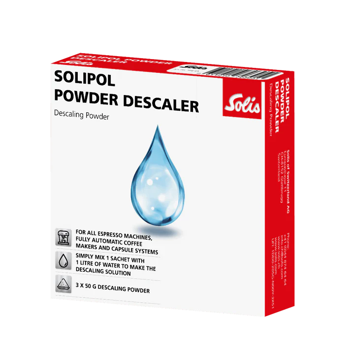 Solis Solipol Powder Descaler ontkalkingspoeder 3x50gr 1 descaling_powder_packshot