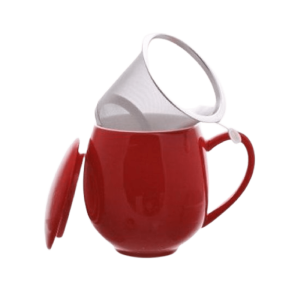 theebeker saara rood met filter theebeker saara rood met filter
